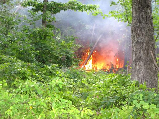 KI brush fire kept from homes Local