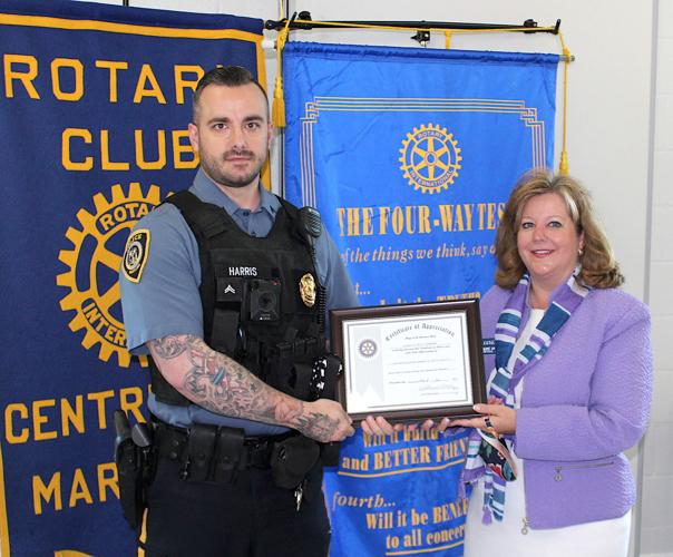 Centreville Rotary honors police '21