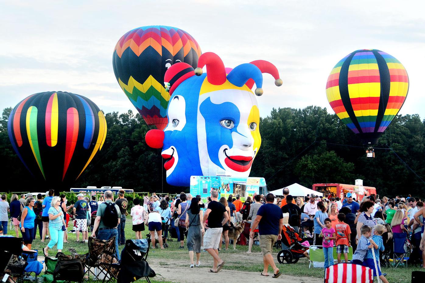 Record crowd jams Chesapeake balloon & wine fest Local