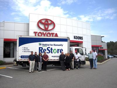 Koons Easton Toyota sponsors ReStore truck | Real Estate ...