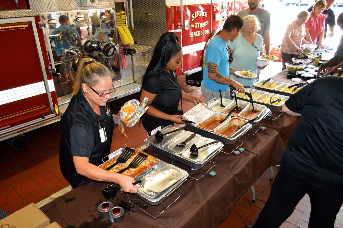 Olive Garden serves lunch to volunteer firefighters ...