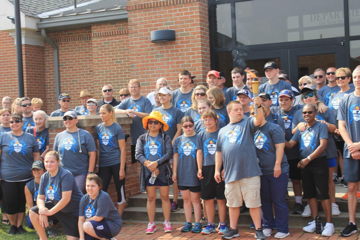Law enforcement torch run for Special Olympics