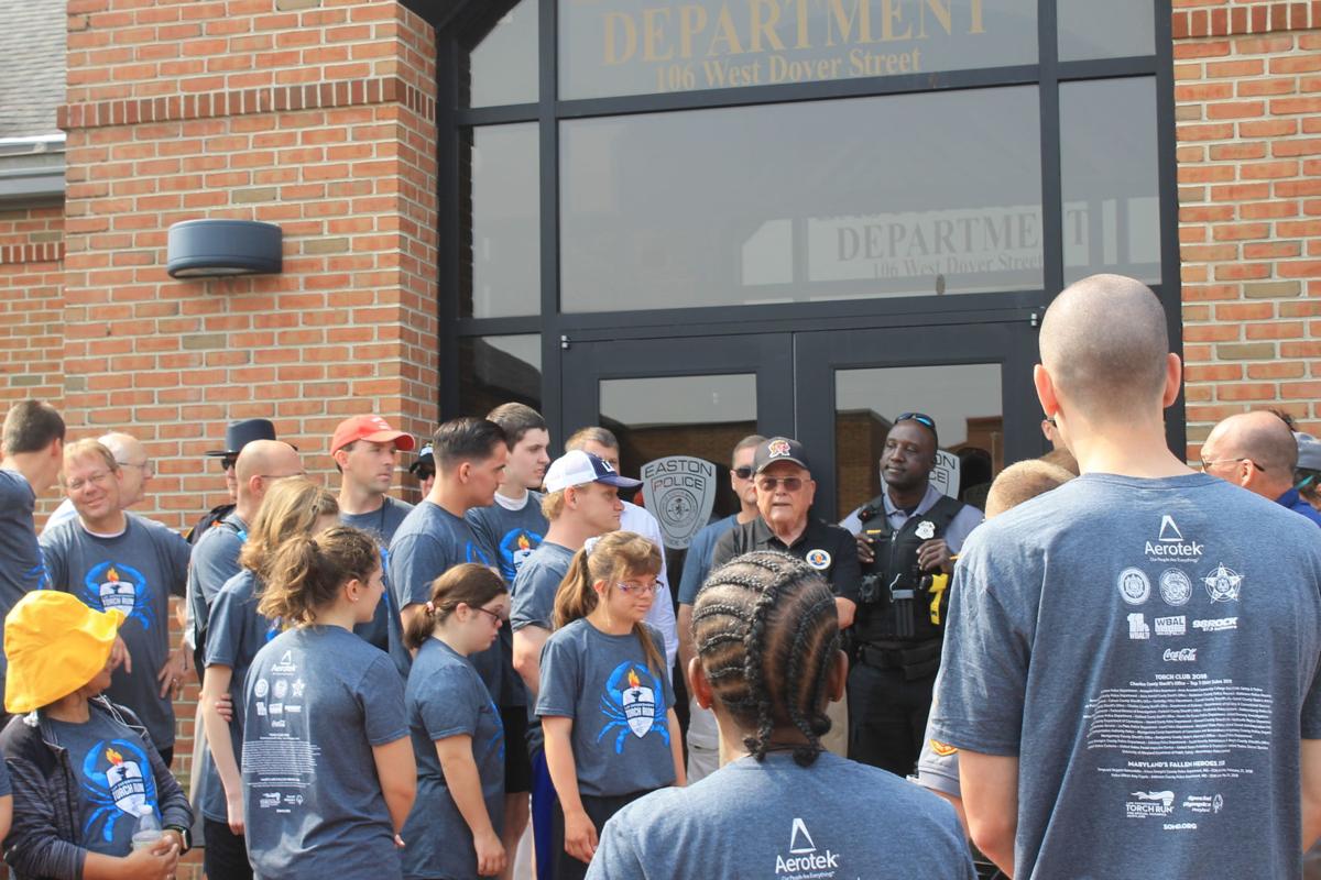 Law enforcement torch run for Special Olympics