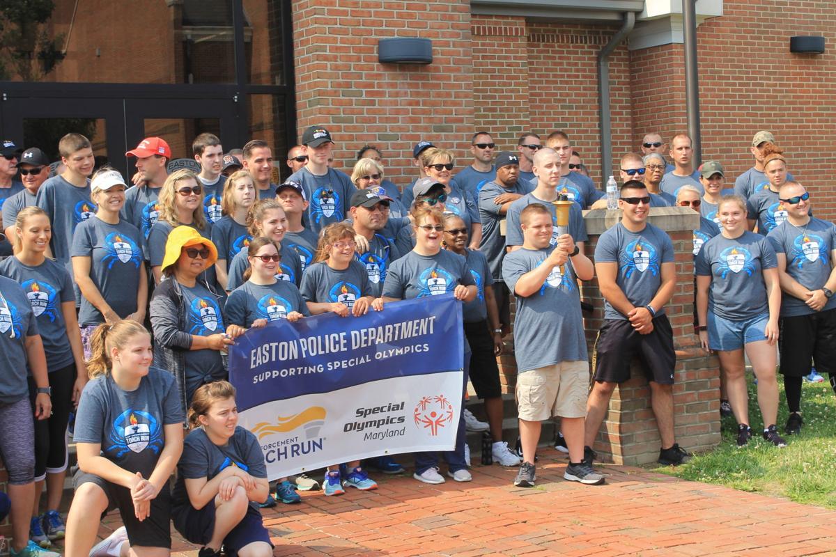 Law enforcement torch run for Special Olympics