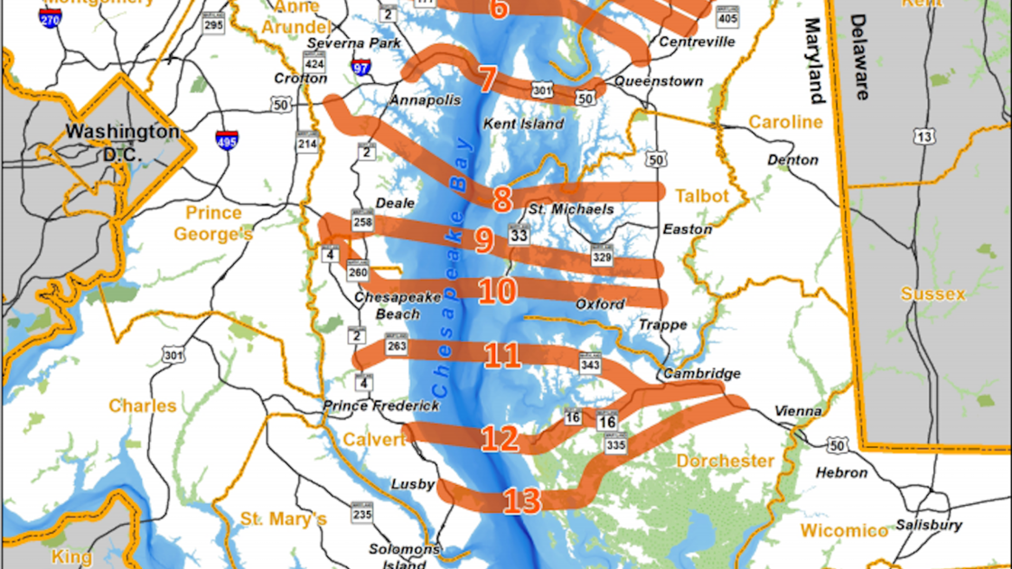 New Bay Bridge State Prefers Kent Island St Michaels Centreville Routes Local Stardem Com 2022 Proposed Chesapeake Bay Bridge Site Map