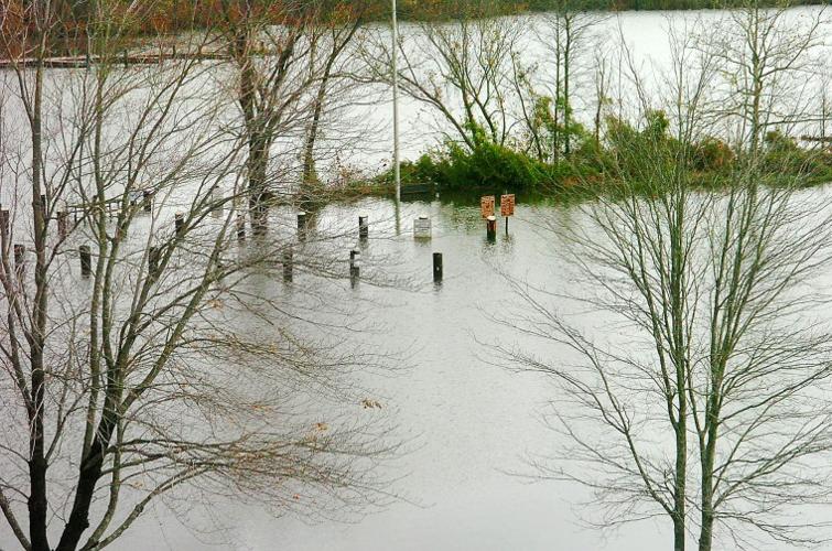 Storm surge covers Crouse Park in Denton Local