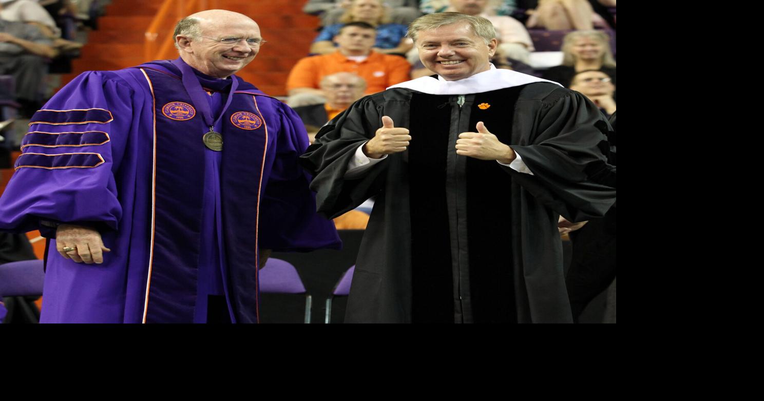 Clemson University Provost Bob Jones and Sen Lindsey Graham
