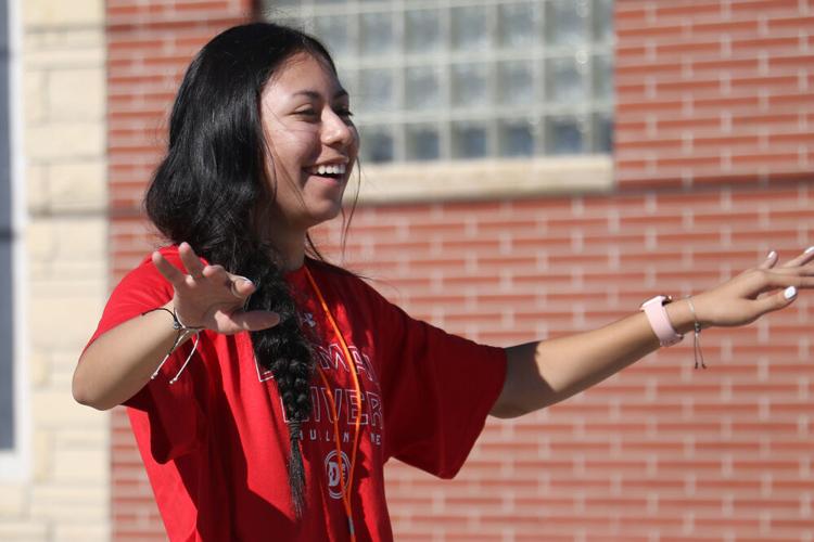 Gering bands rehearse for Oregon Trail Days parade
