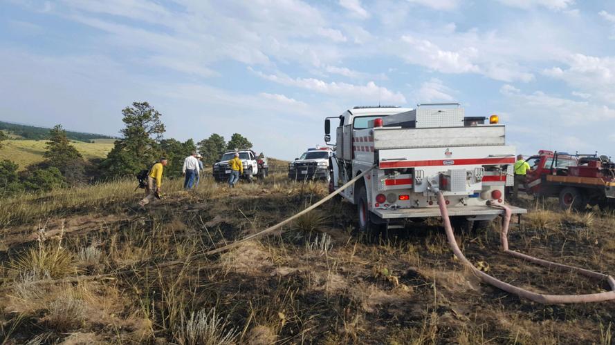 Firefighters from Panhandle departments battle Wildcat Hills fire Tuesday