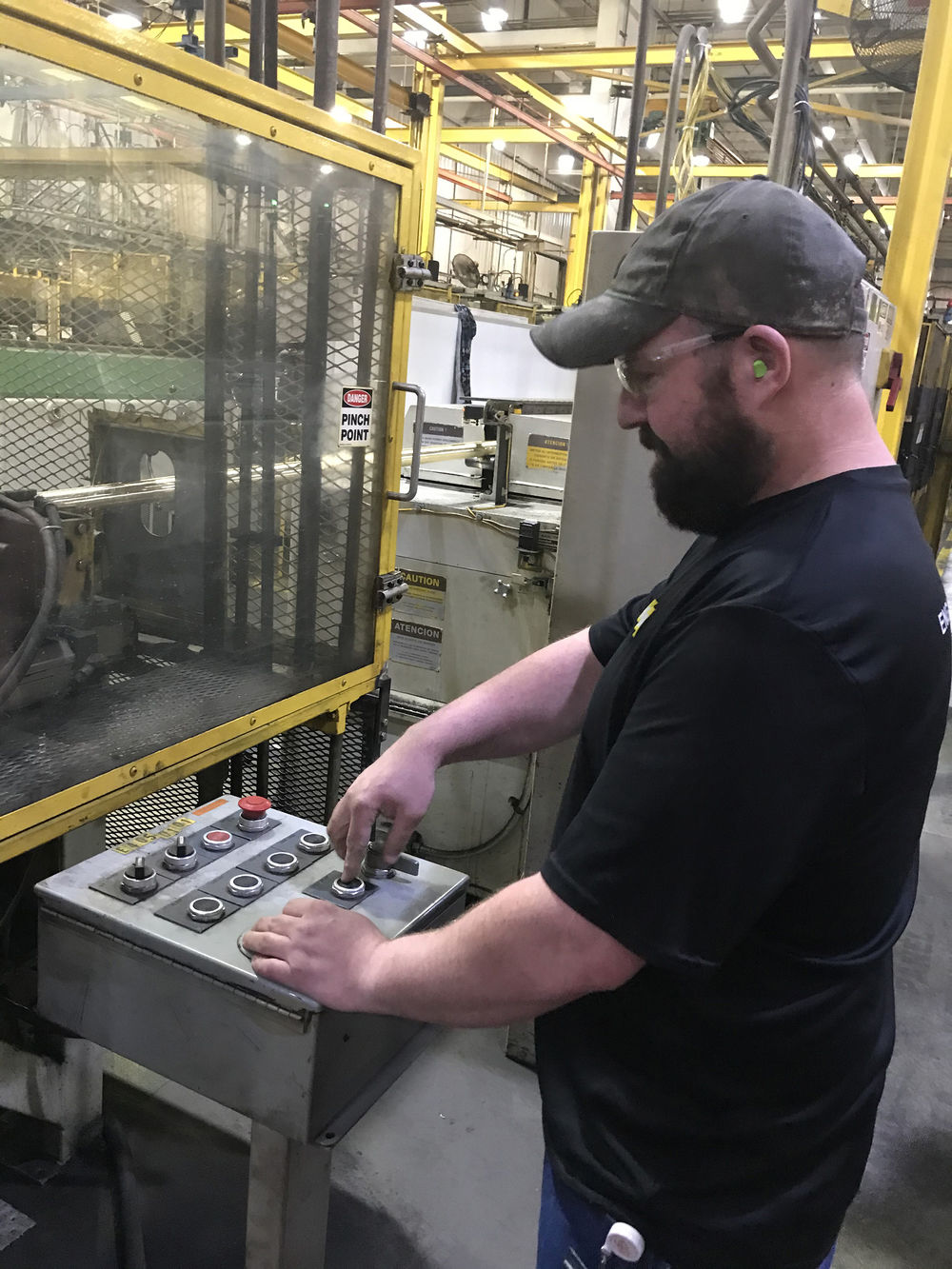 Millions of feet of hose produced each month at Parker Hannifin Work