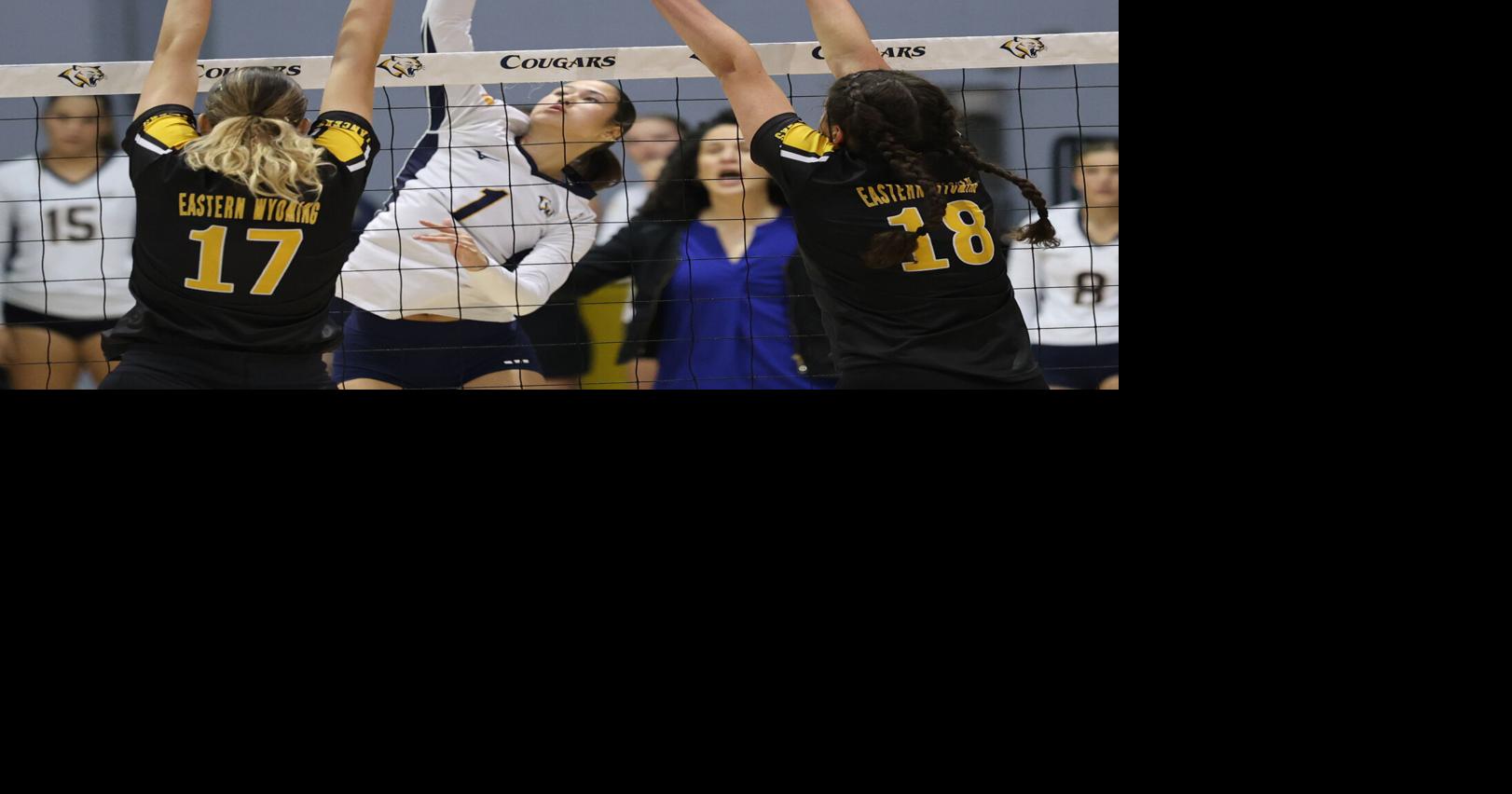 Eastern Wyoming volleyball rallies past Western Nebraksa CC in Border Battle