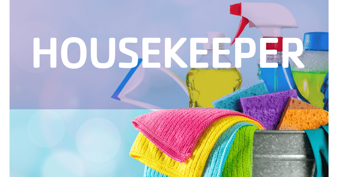 Now hiring housekeeper at Trails West YMCA Camp