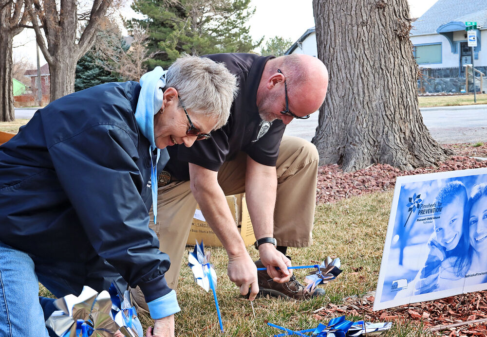 Blue-and-White Pinwheels