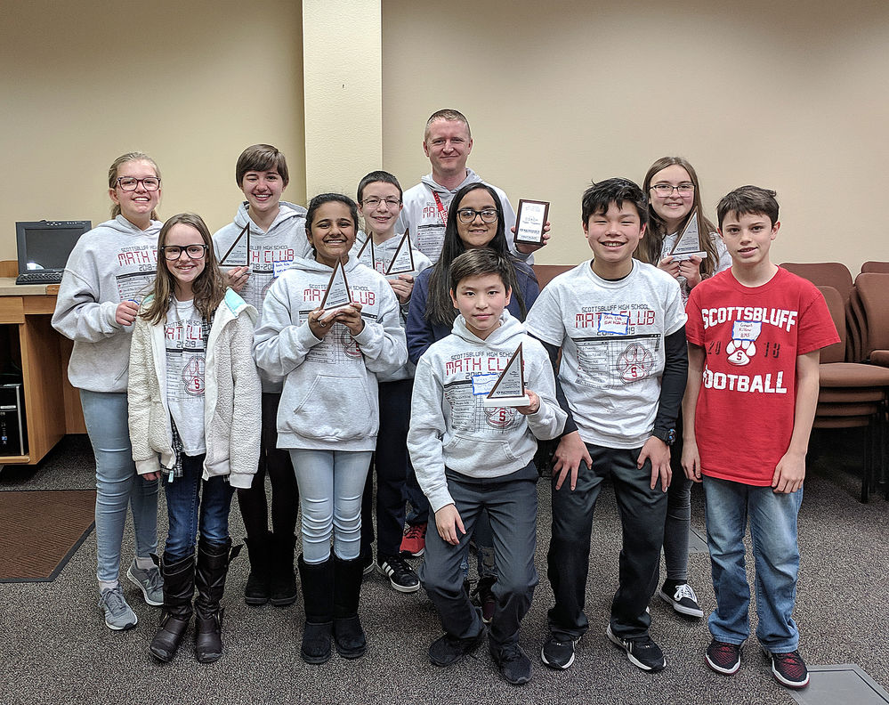 Bluffs Middle School students win regional MathCounts, qualify for