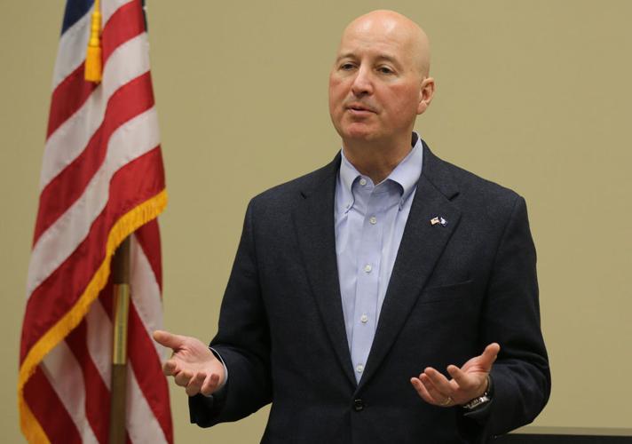 Gov. Pete Ricketts talks property taxes during town hall in Scottsbluff