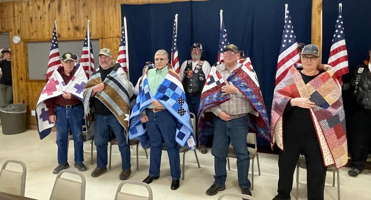 Panhandle Blocks present Quilts of Valor to Vietnam Vets