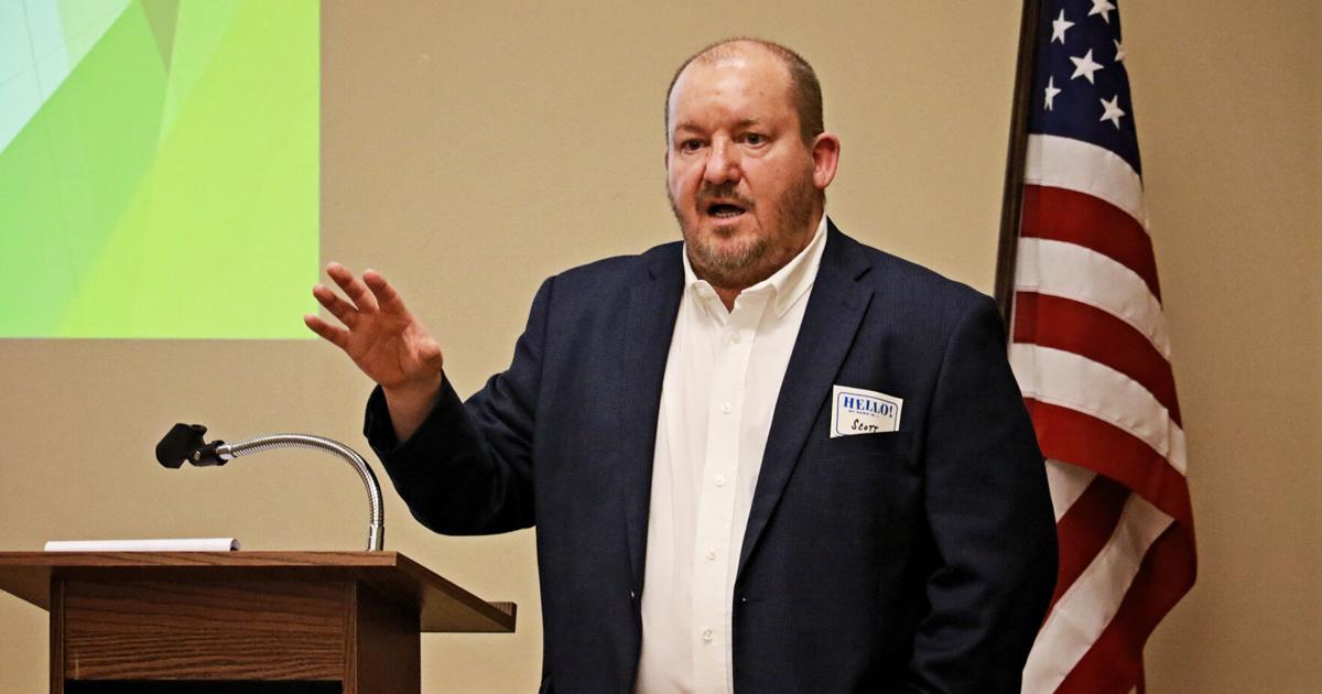 Brian Roth Pro Energy Energy company answers solar farm questions at open house