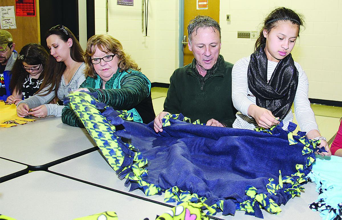 making blankets in p e class local news