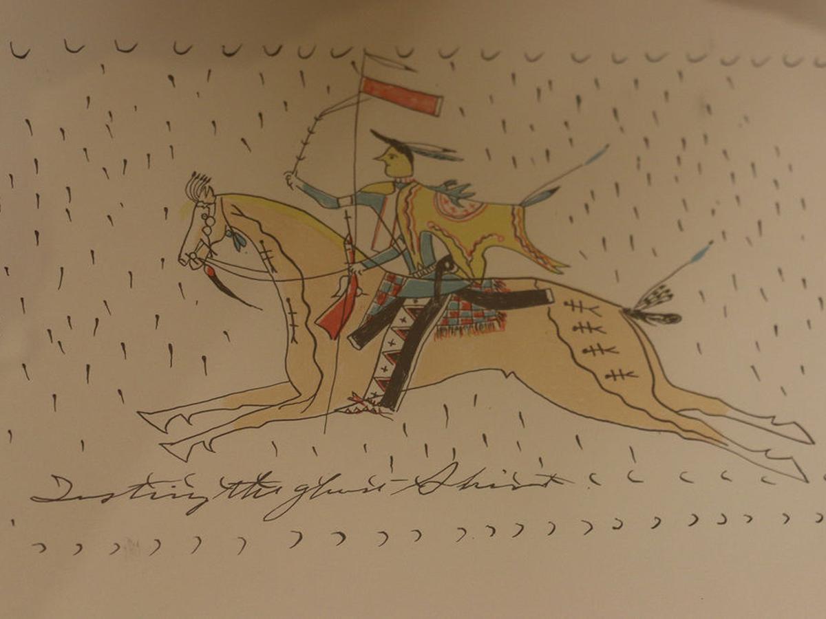 Ledger Shows Intimate History Of Sioux Warrior Red Hawk