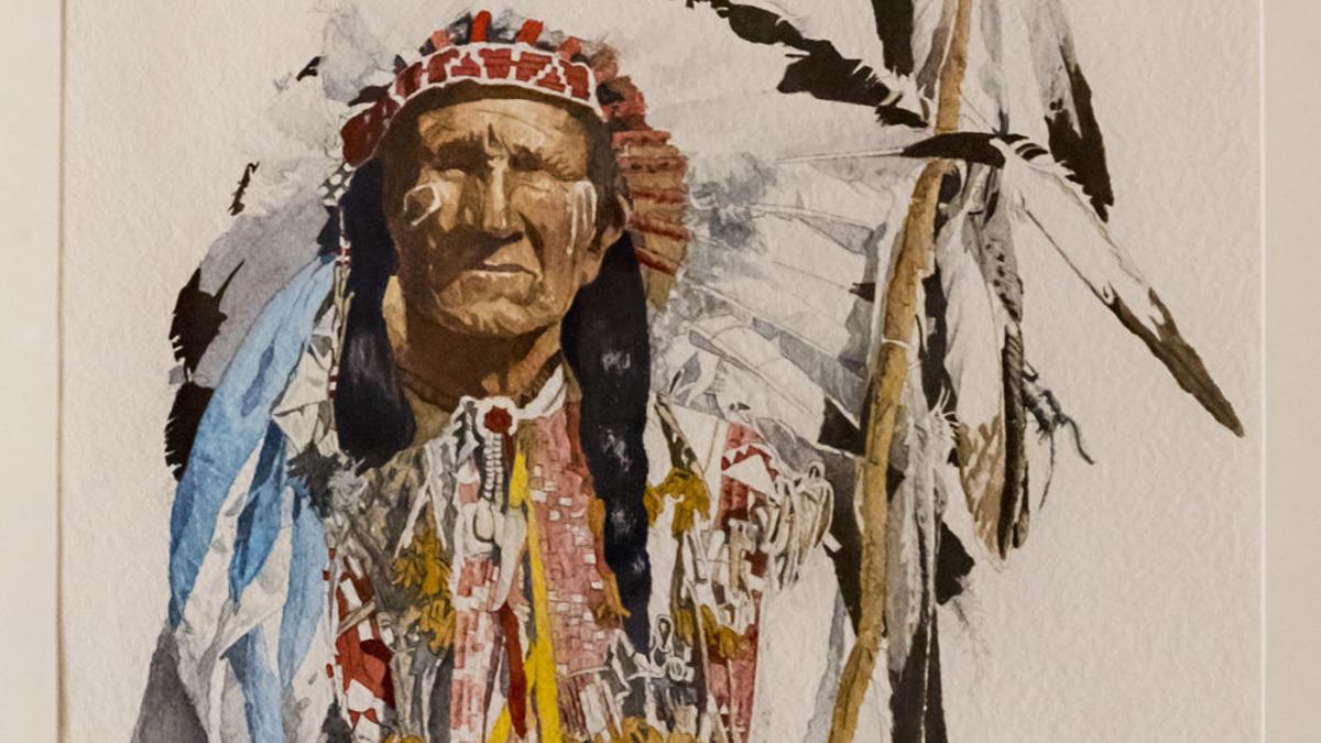 Retired Csc Art Instructor Don Ruleaux Draws On His Lakota