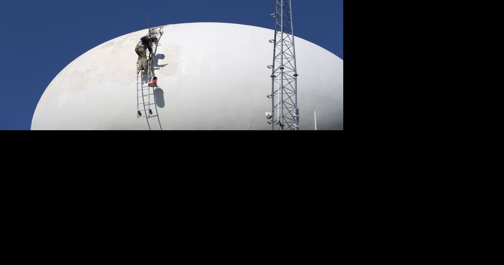 Bayard water tower gets fresh paint