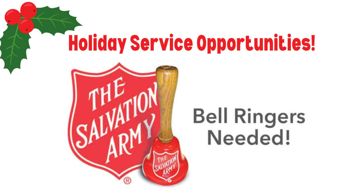 Salvation army bell ringing outlet