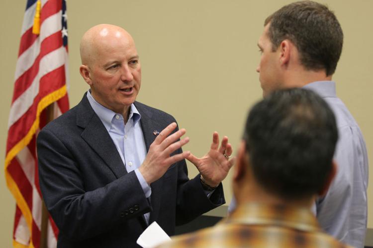 Gov. Pete Ricketts talks property taxes during town hall in Scottsbluff