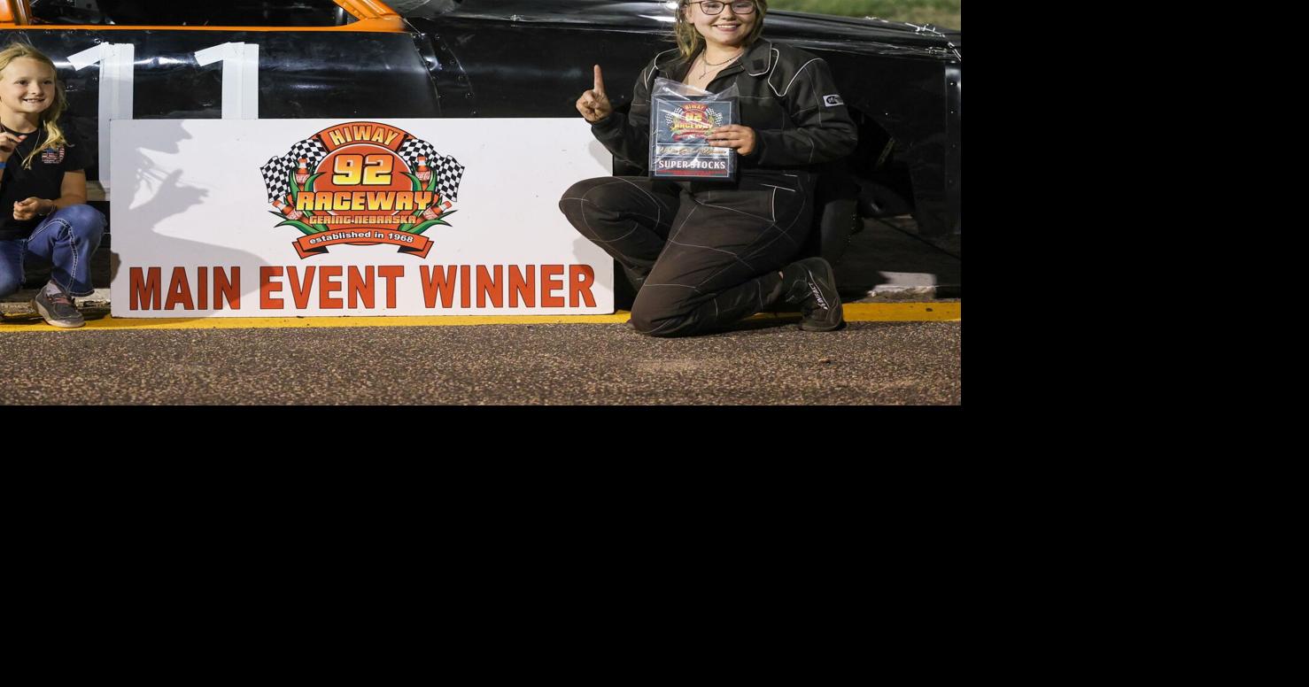 Gering teen Brianna Cowan captures three races in Super Stock at HiWay 92 Raceway