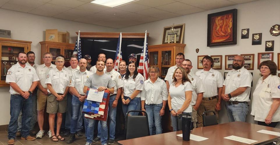 Honoring Buchheit with a Quilt of Valor