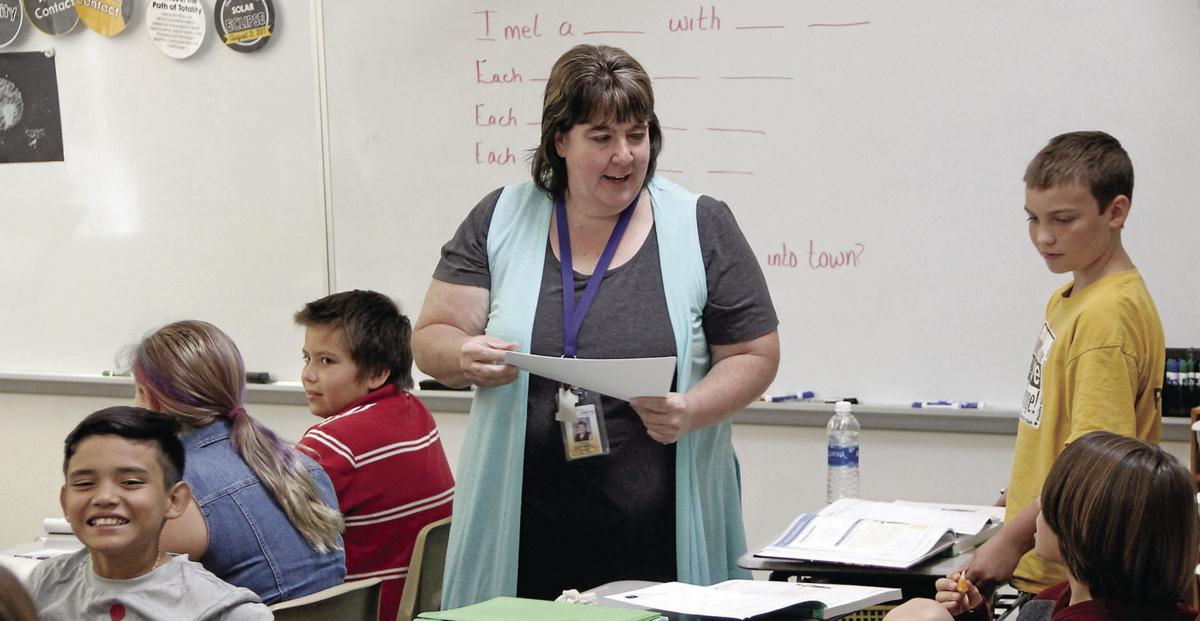 TERRIFIC TEACHERS Lincoln Elementary School's Kim Cardwell enjoys connecting with students