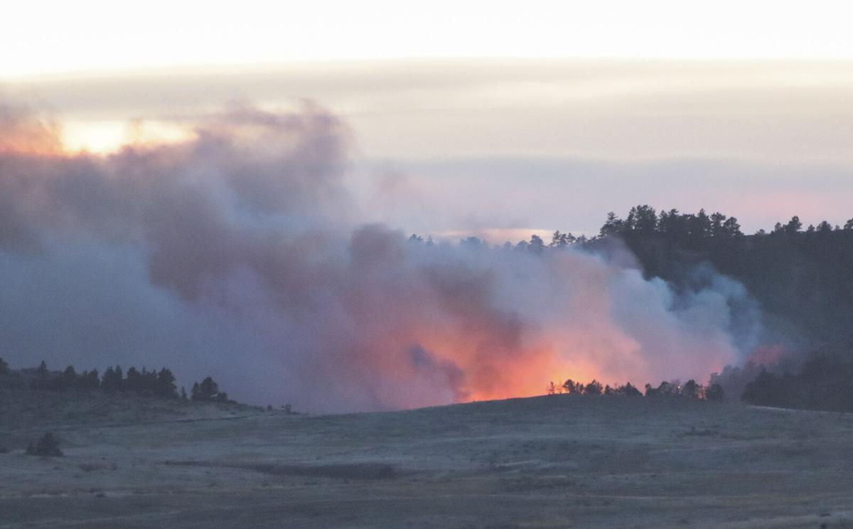 Firefighters battling wildfire in Wildcat Hills