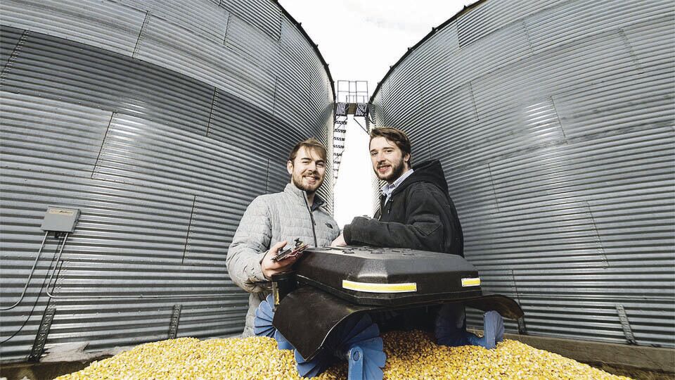 Husker undergrads earn national award for grain robot