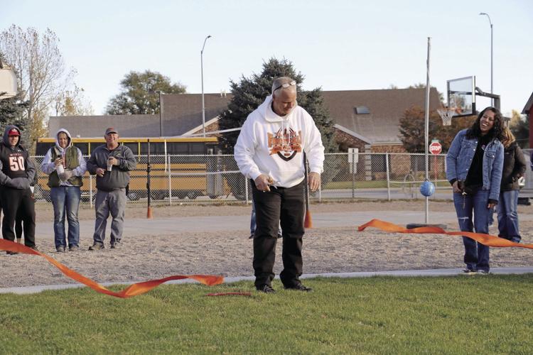 Mitchell Elementary School shows regard for principal, names new play