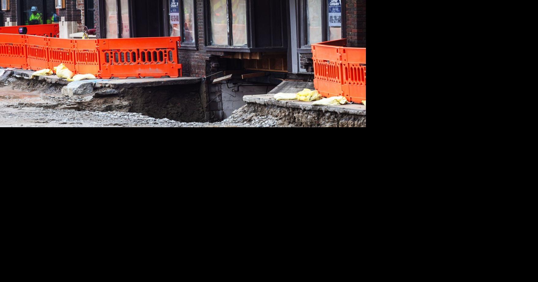 Farnam Street sinkhole forces apartment evacuations in Blackstone neighborhood