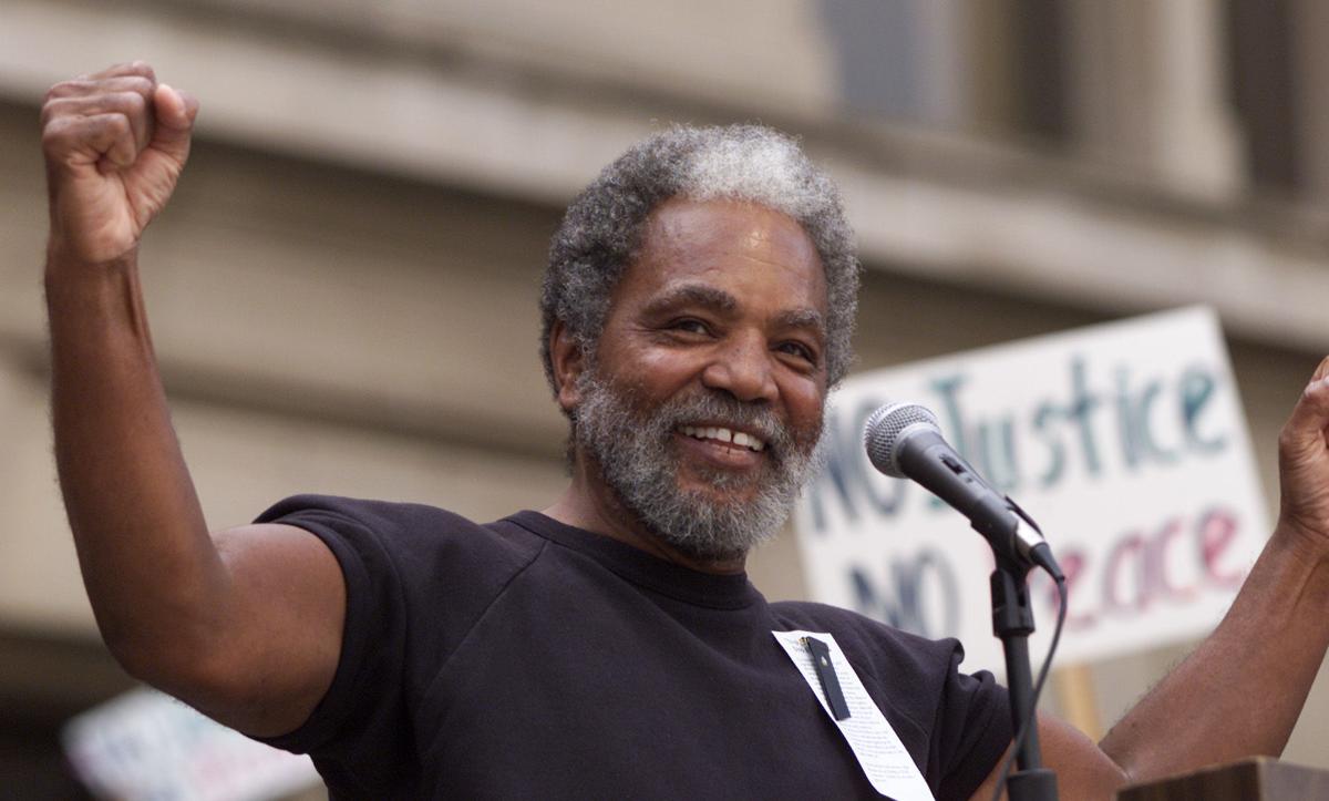 State Sen. Ernie Chambers joins group outside City Hall to discuss injustice, protests and more