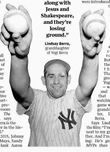 With Yogi Berra's granddaughter involved, new documentary is from the heart