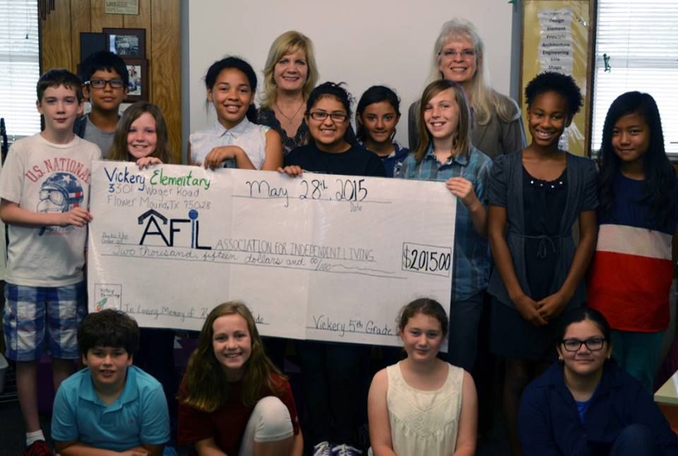 Vickery Elementary donates to AFIL News
