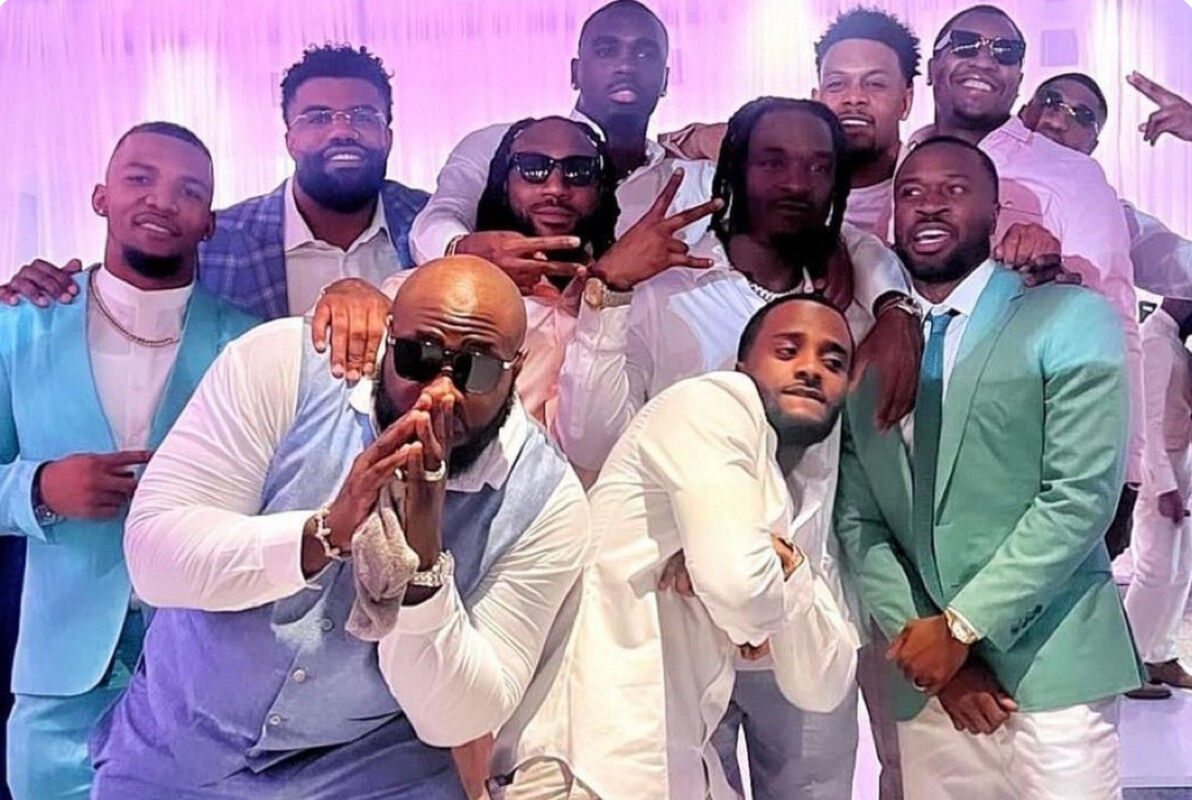 Hooker Wedding Cowboys Guests Celebrate Malik Dayonna DFW Pro