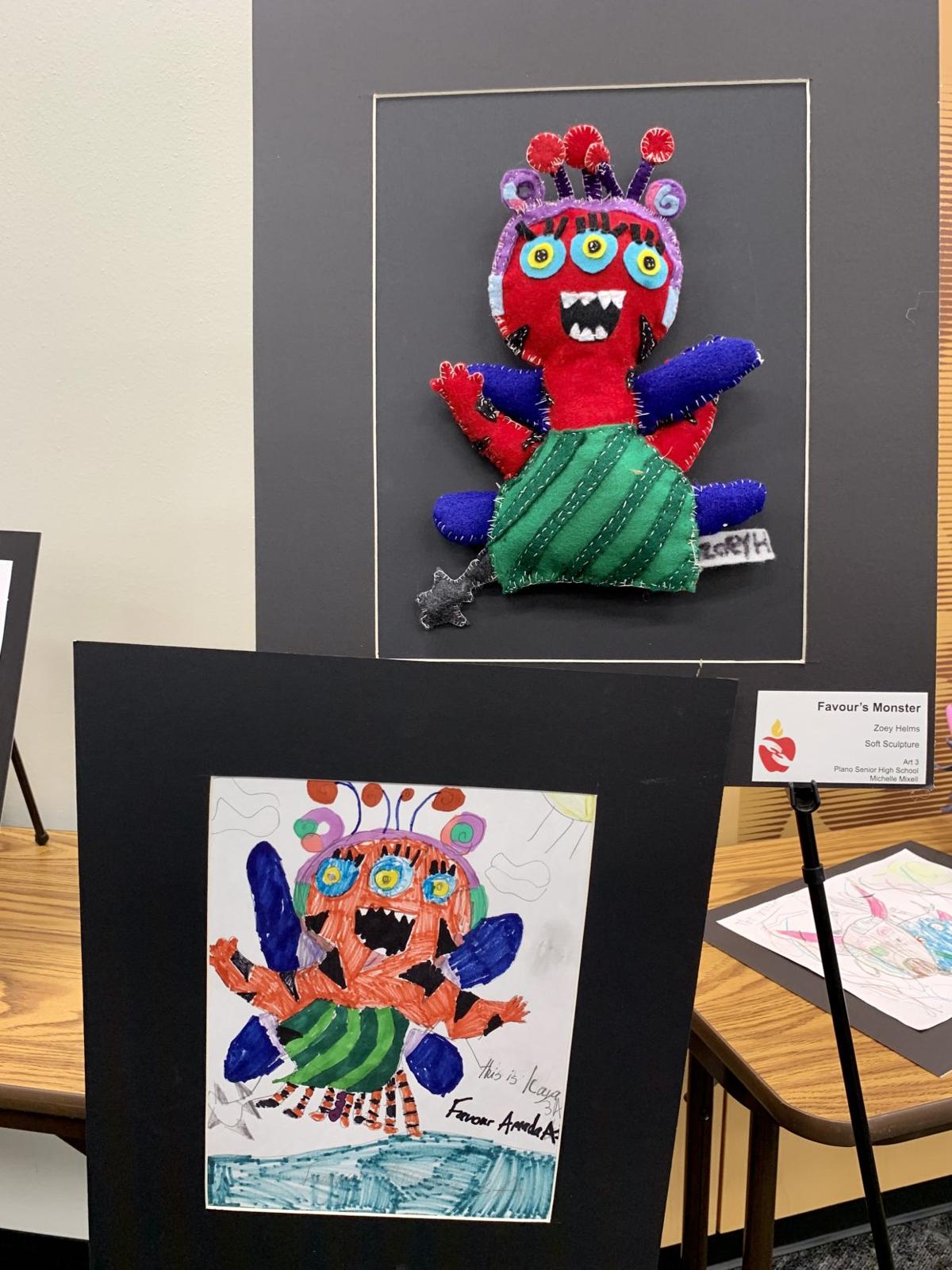 Plano Isd Elementary High School Students Collaborate On Monster Art Project Plano Star Courier Starlocalmedia Com