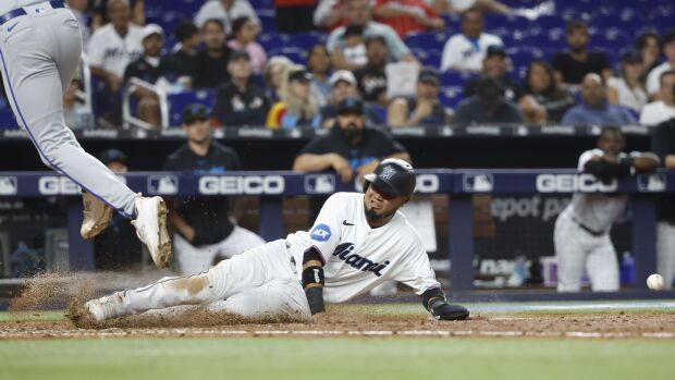 Luis Arraez, Marlins overcome 4-run deficit in win over Royals