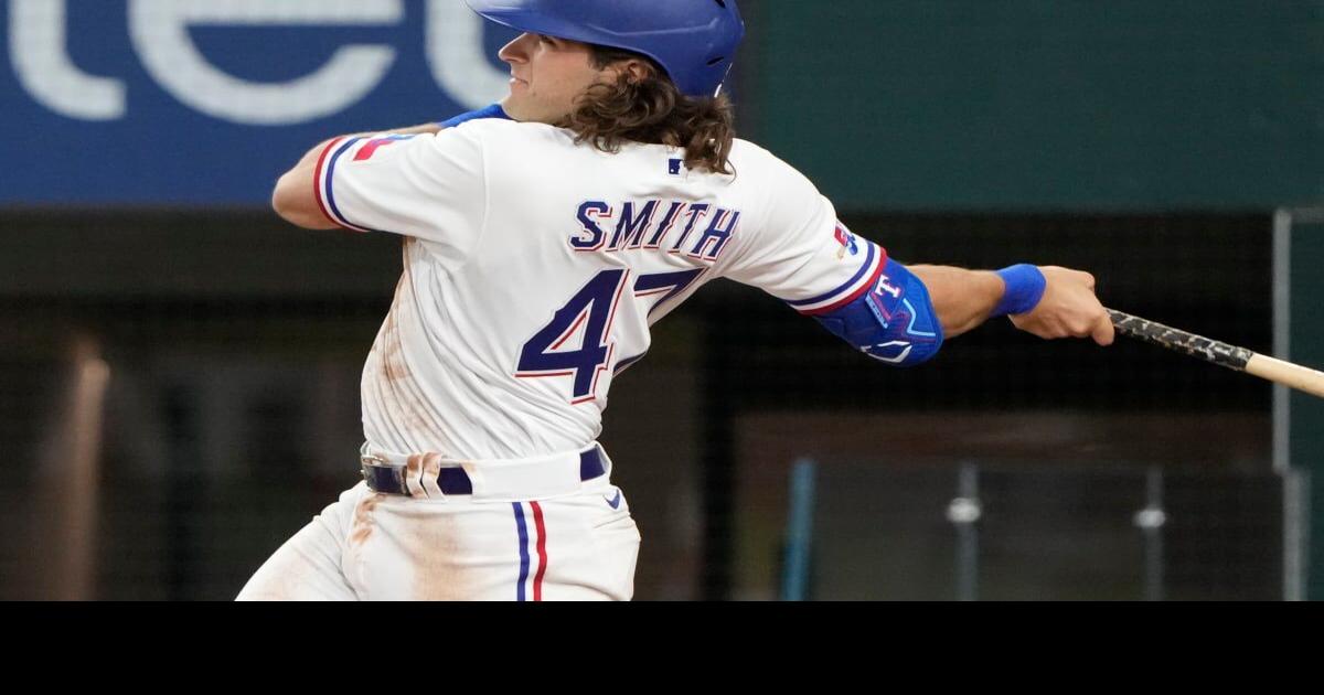 Rangers' Josh Smith Hit In Face With 89-MPH Pitch, Somehow 'Doing