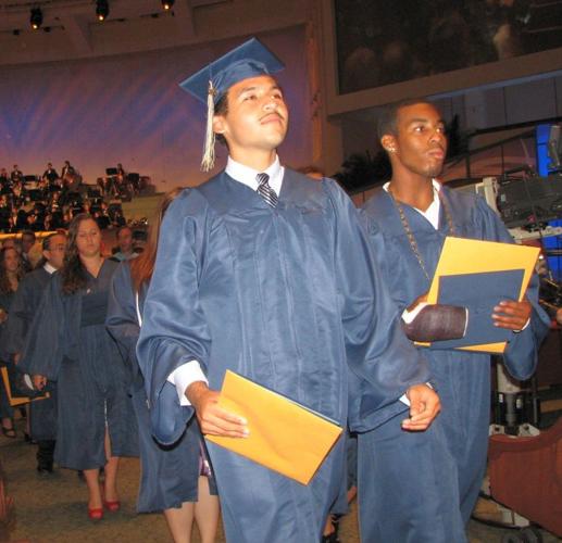 More than 300 graduates walked across the stage to receive their