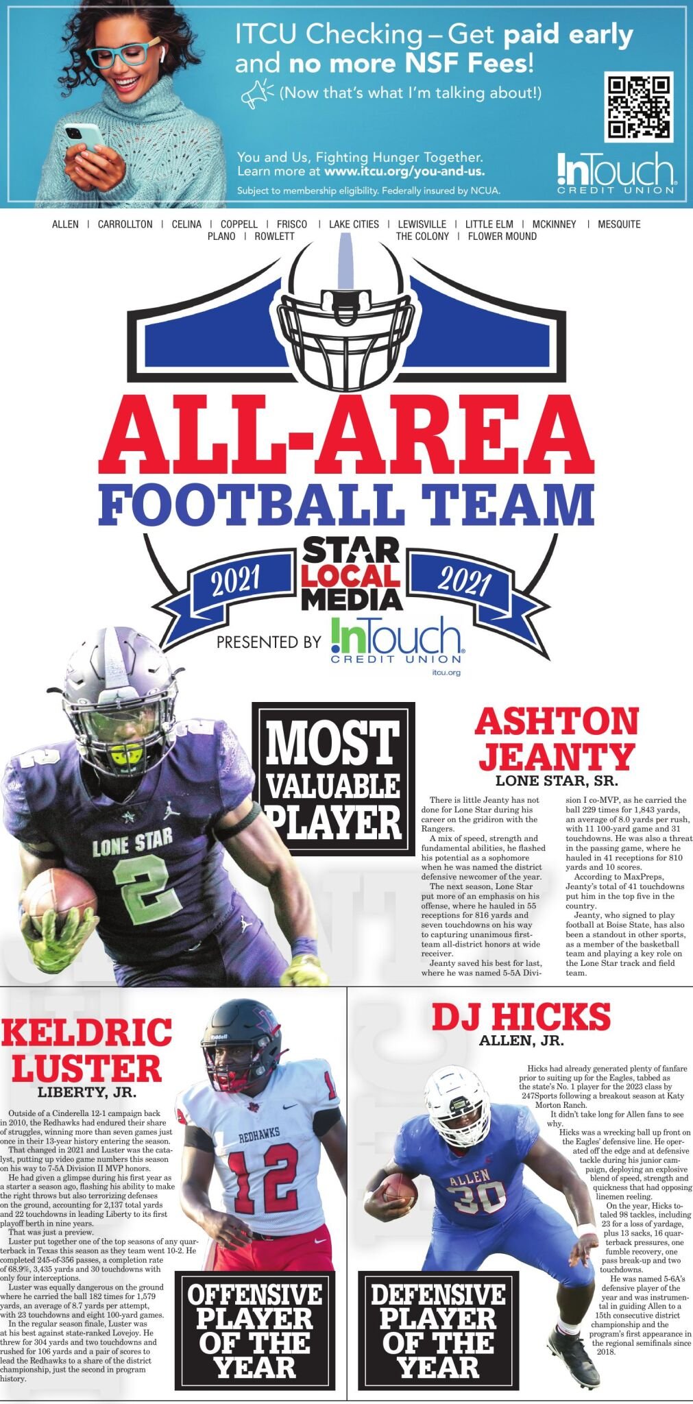 2021 Star Local Media All-Area Football Team