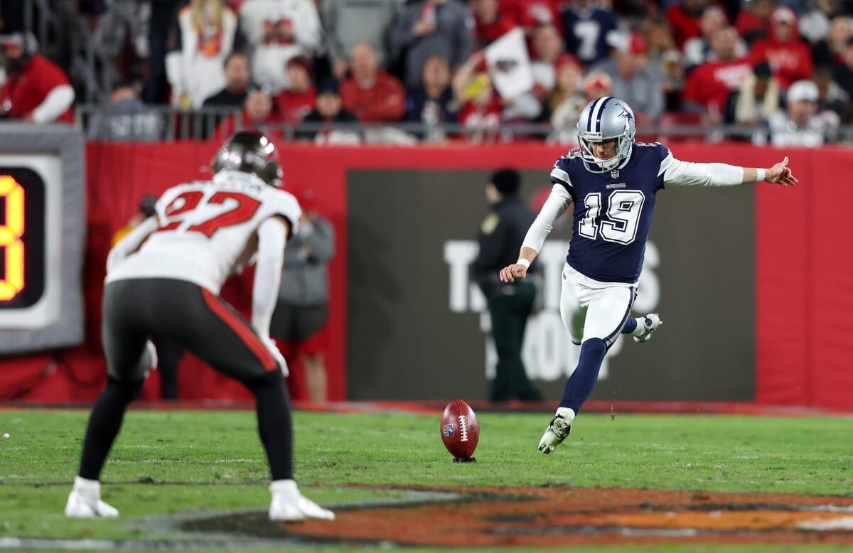 Cowboys kicker Brett Maher NFL playoff performance uniquely bad 