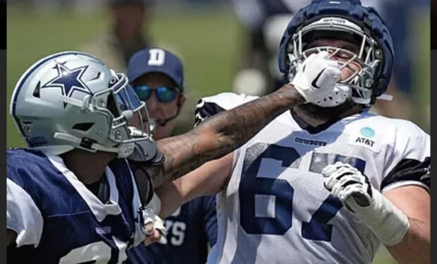 Why does the Dallas Cowboys' helmet have a red stripe tonight? There's a  very good reason 