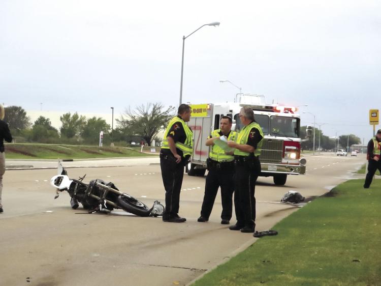 Motorcyclist hospitalized after wreck Police 21yearold was speeding