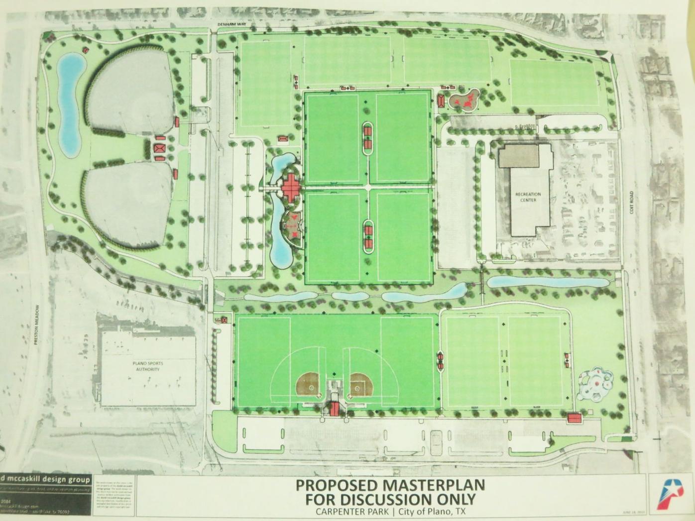 Carpenter Park Plano Field Map Changes Coming To Carpenter Park News Starlocalmedia Com