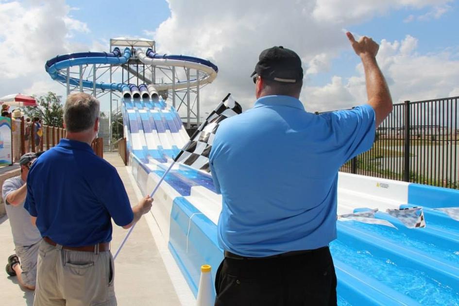 Let The Races Begin Expanded Frisco Water Park Opens Featuring Preston Plunge Racing Slide Frisco Enterprise Starlocalmedia Com