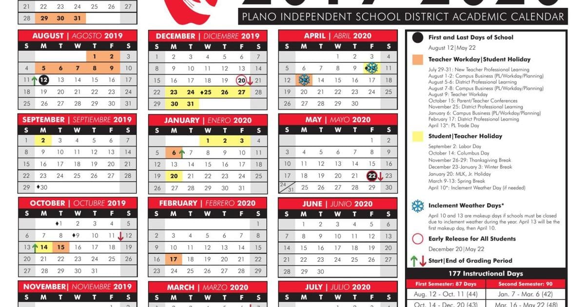 Pisd Nine-Week Calendar 2025-26