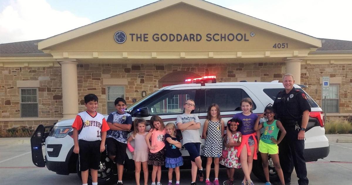 LPD officer visits The Goddard School Lewisville Leader Local News